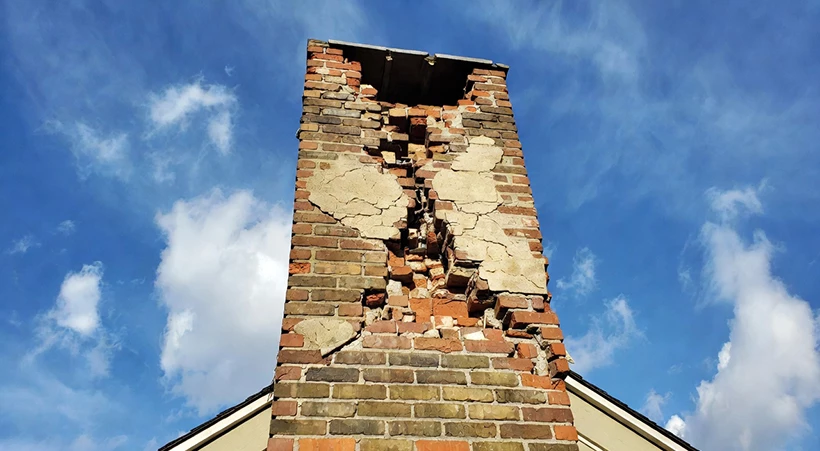 Common signs of chimney masonry damage