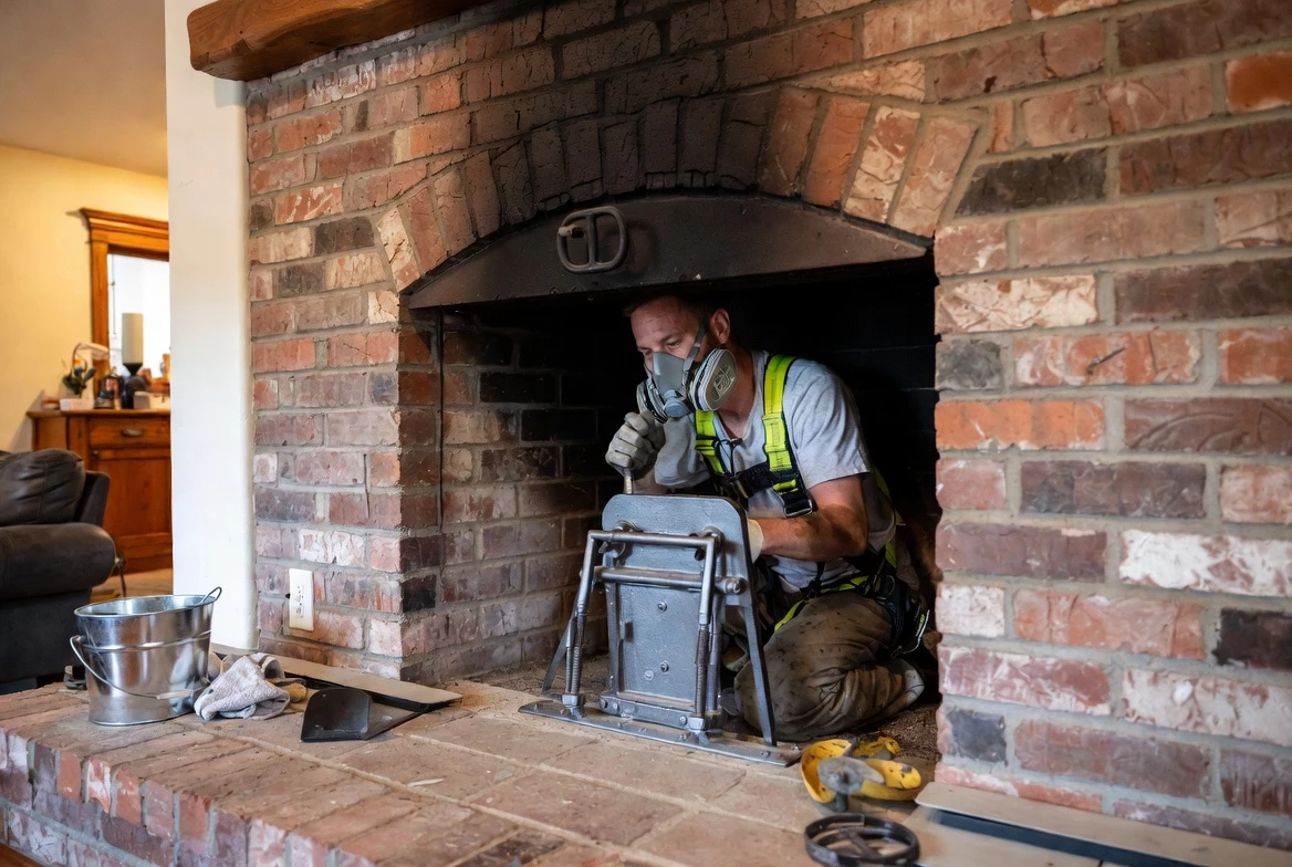 chimney repair Brick nj chimneyguardsnj team working Brick