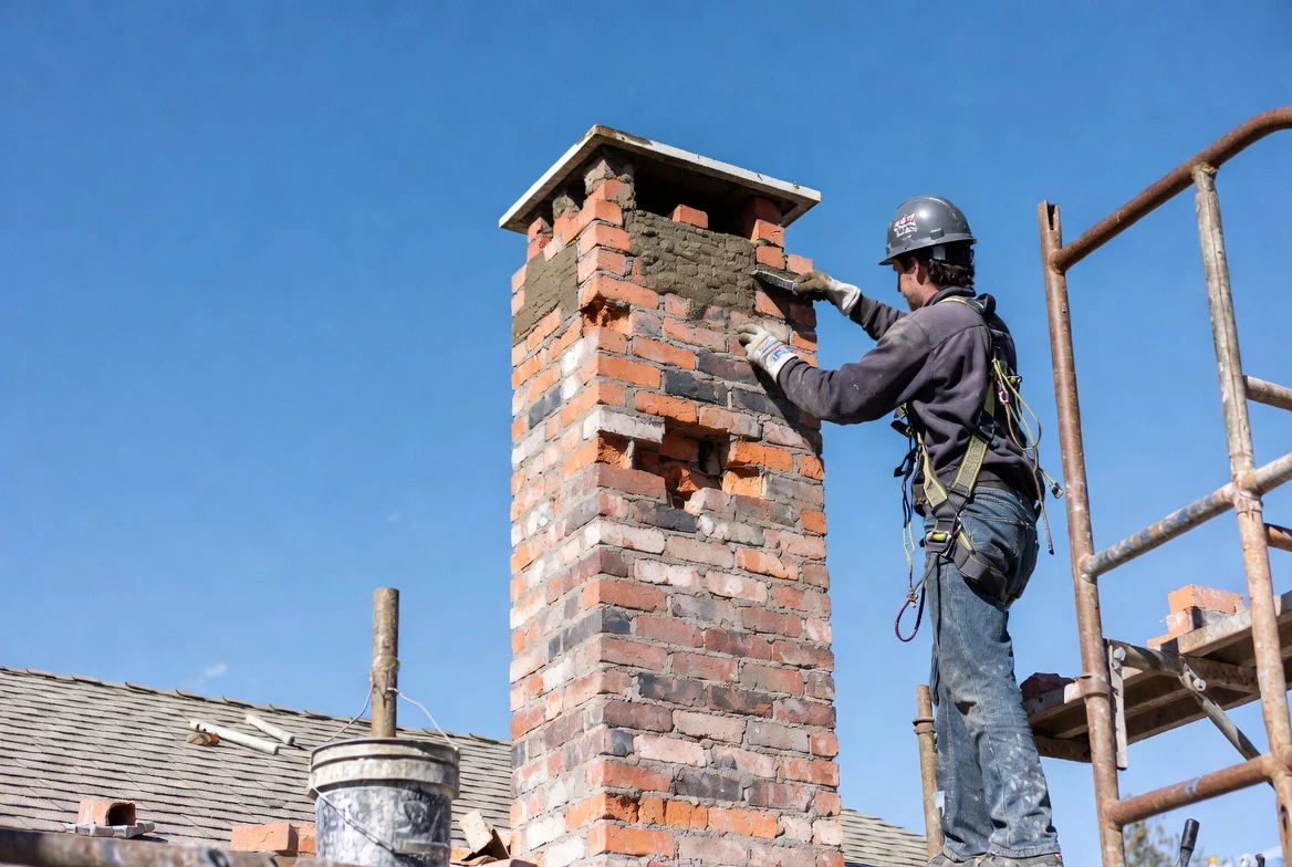 chimney repair Lavallette nj chimneyguardsnj team working Lavallette