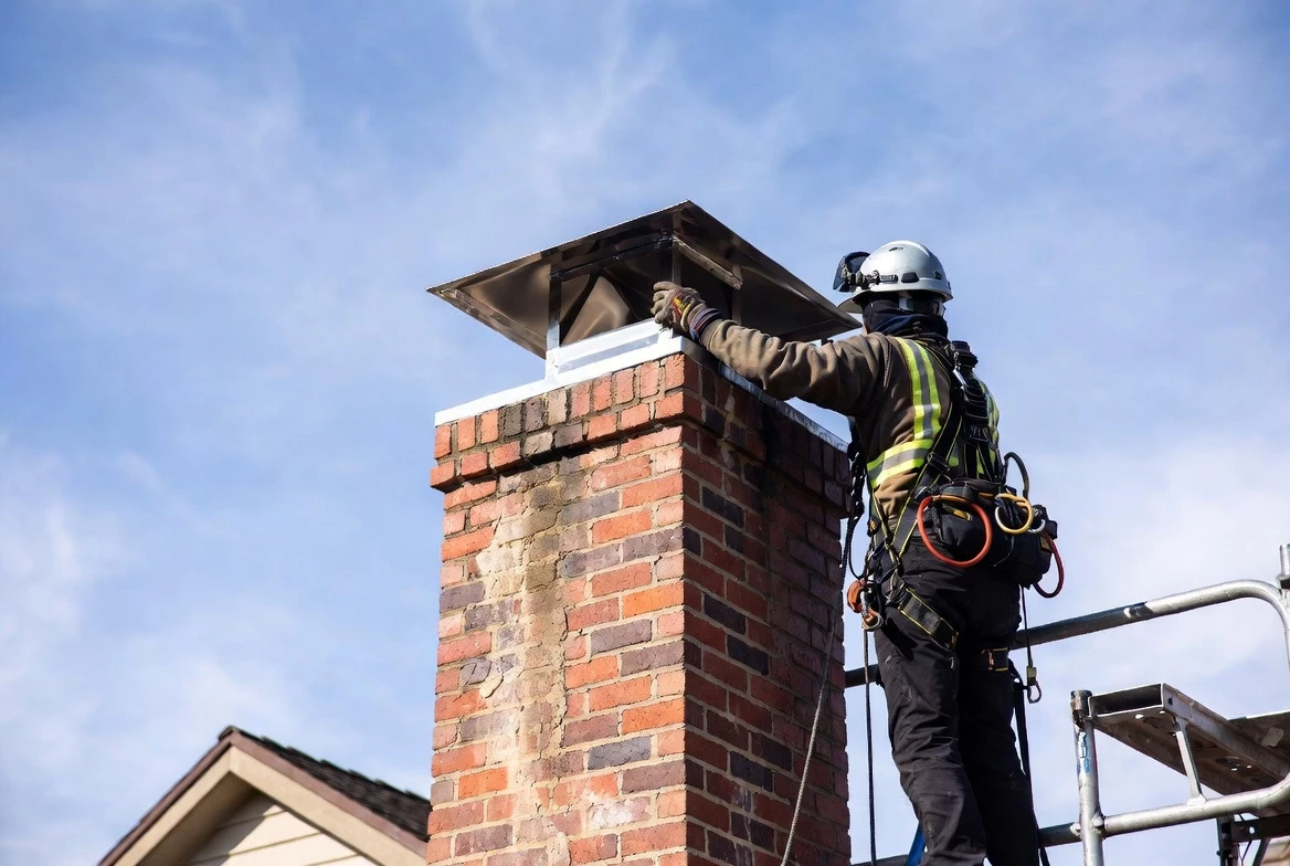 chimney repair ocean nj chimneyguardsnj team working ocean 